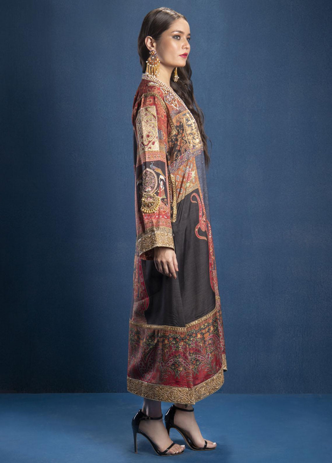 Shamaeel Ansari Luxury Pret  Silk Shirt SMA22SL S-03