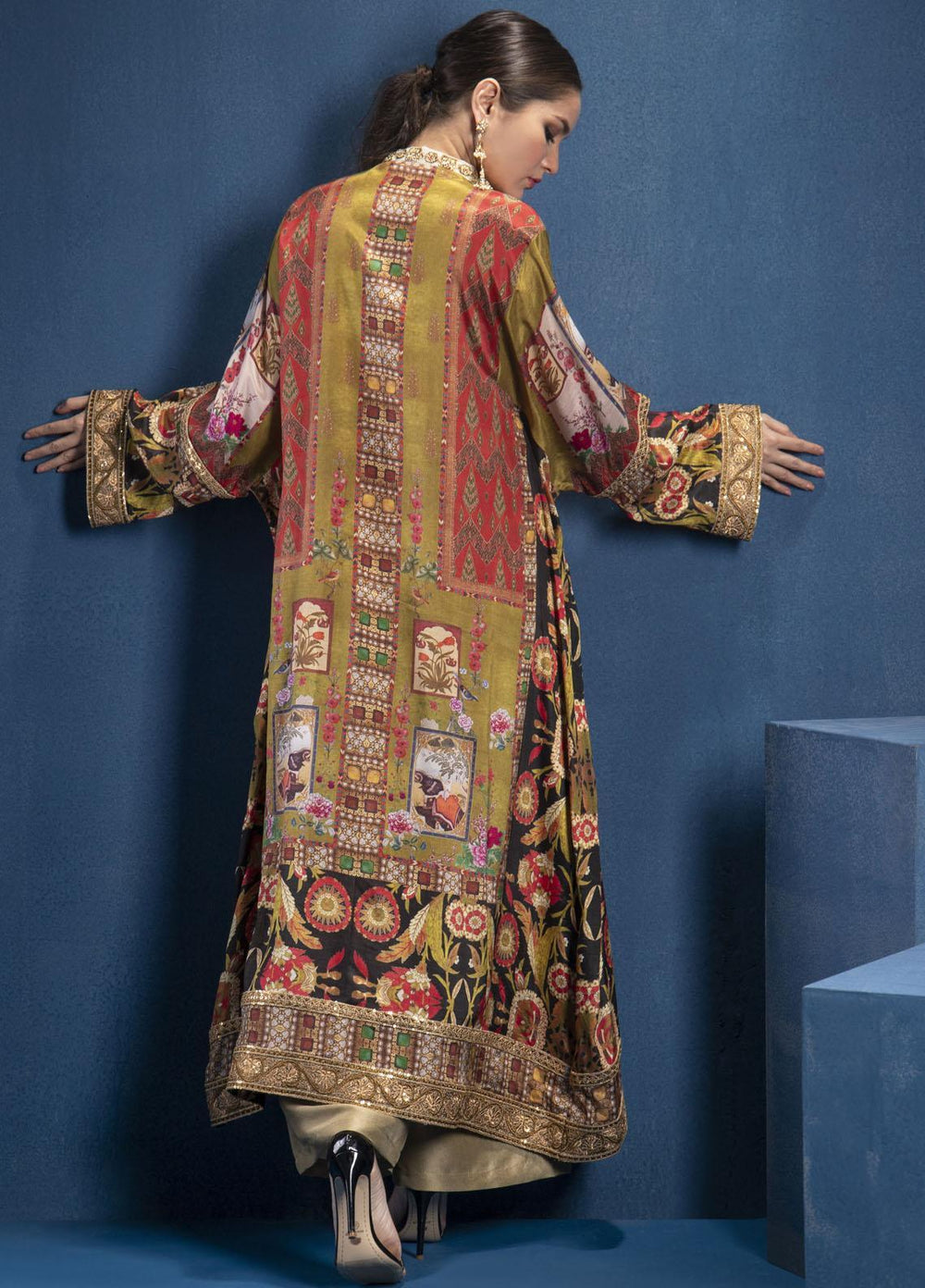 Shamaeel Ansari Luxury Pret  Silk Shirt SMA22SL S-05