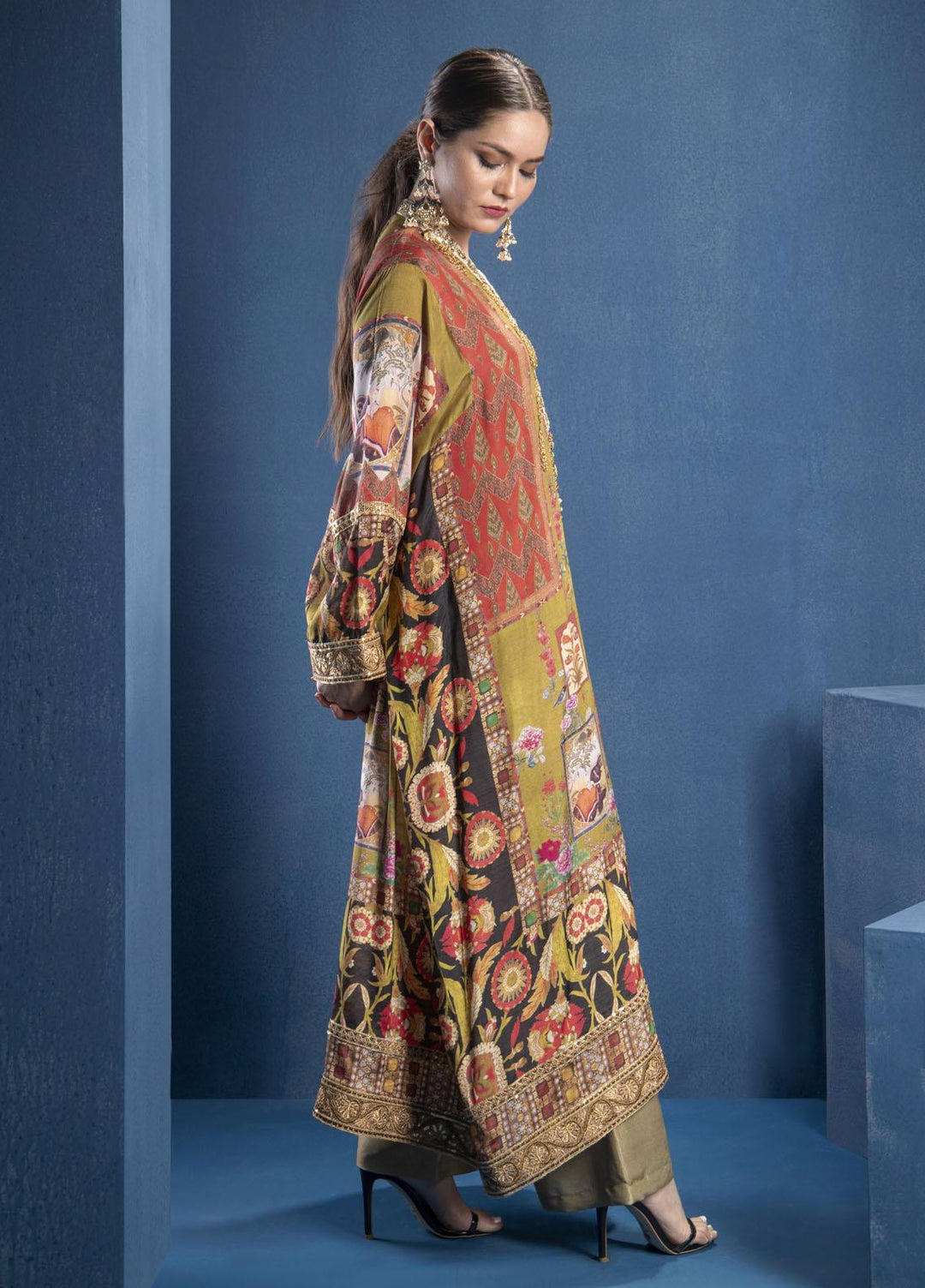 Shamaeel Ansari Luxury Pret  Silk Shirt SMA22SL S-05