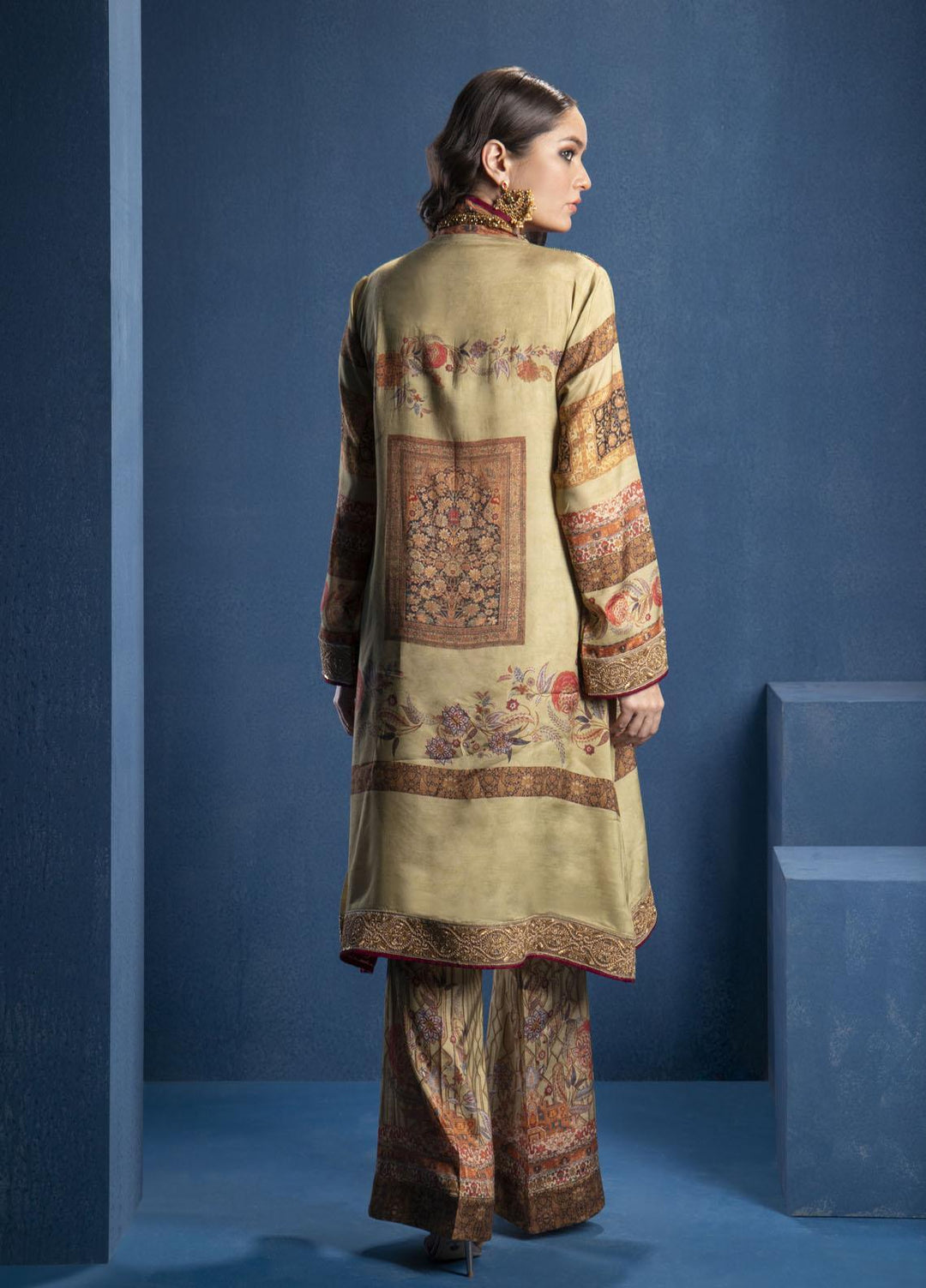 Shamaeel Ansari Luxury Pret  Silk Shirt SMA22SL S-07