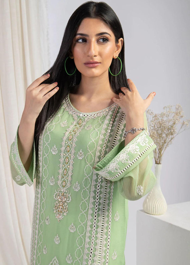 Shamooz Pret  Chiffon Kurti SHM22DW Light Green SHK-026
