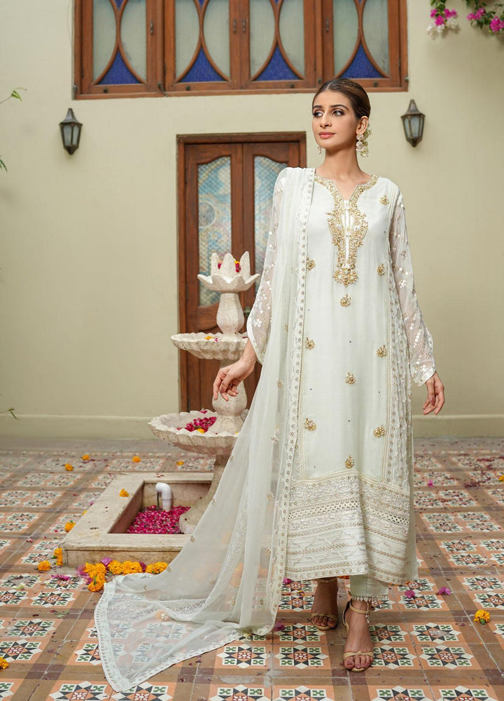 Shamooz Ready to Wear  Chiffon 3 Piece Dress SHM22DW SEM-0326 Mist Green