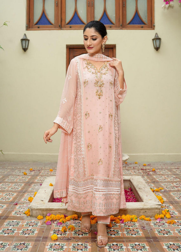 Shamooz Ready to Wear  Chiffon 3 Piece Dress SHM22DW SEM-0327 Hoor