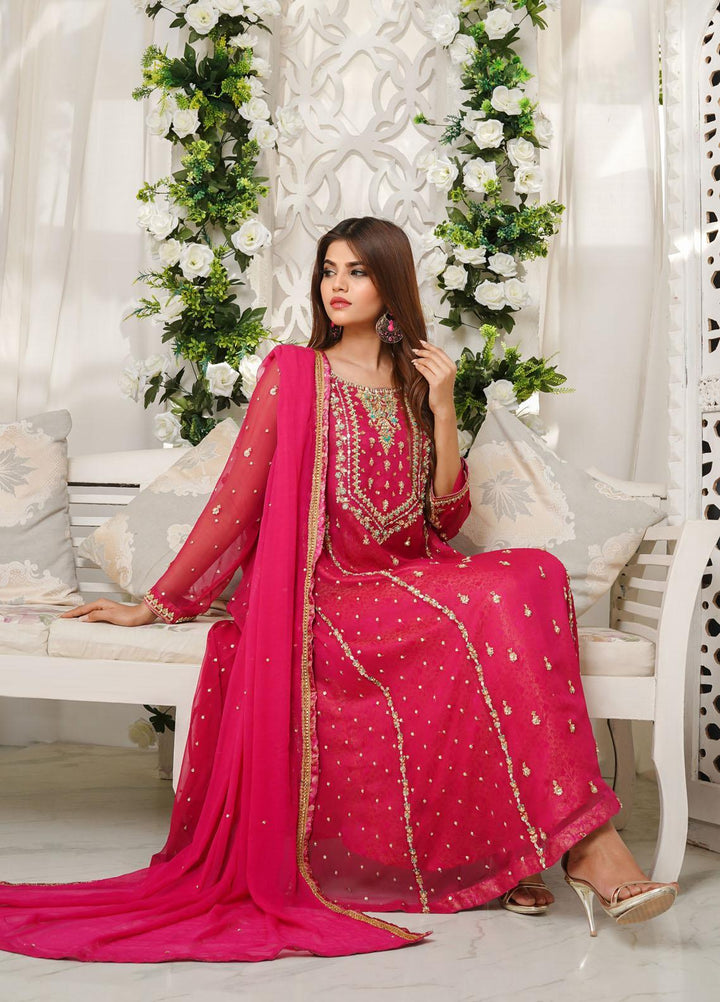 Shamooz Luxury Pret  Chiffon 3 Piece Dress SHM23MP Gulaab SEM-0380