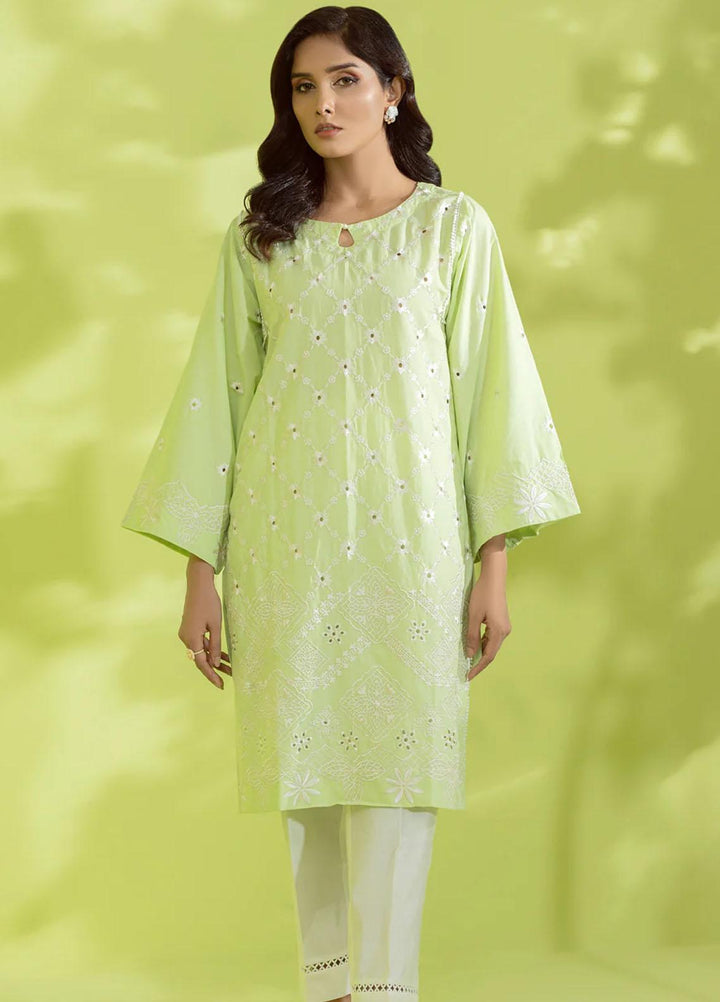 Shamooz Pret Embroidered Cotton Kurties SC-018 Green
