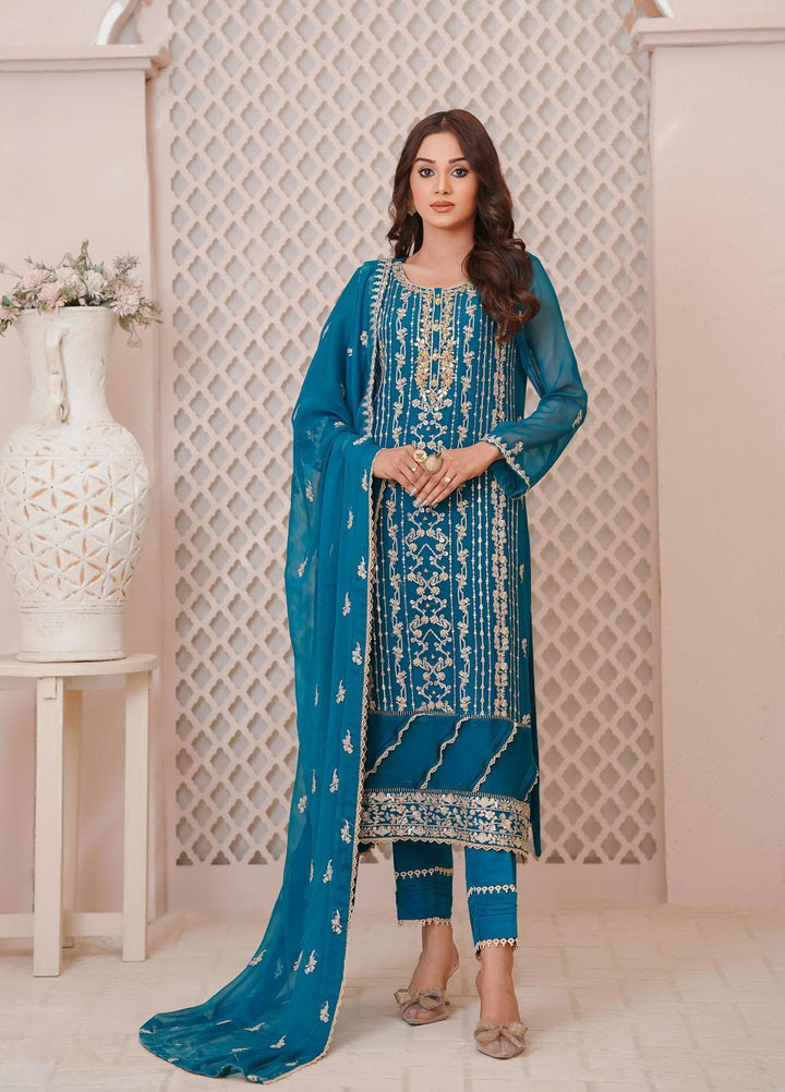 Shamooz Luxury Pret  Chiffon 3 Piece Suit Mehak / SEM-0397