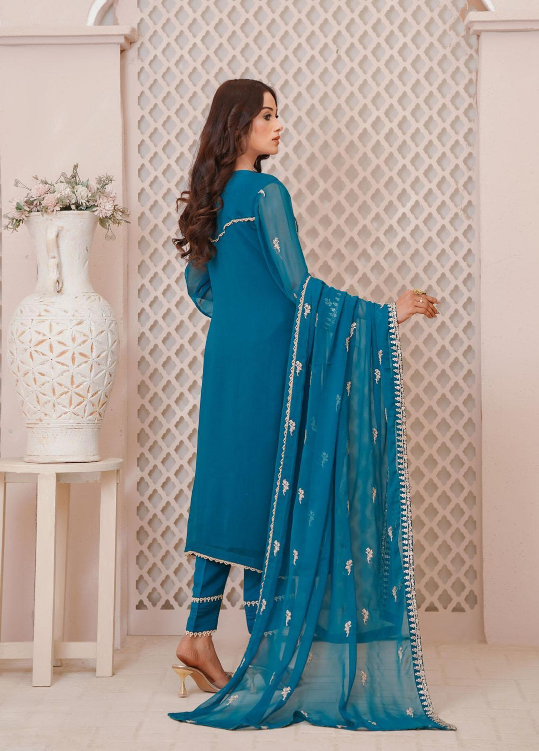 Shamooz Luxury Pret  Chiffon 3 Piece Suit Mehak / SEM-0397