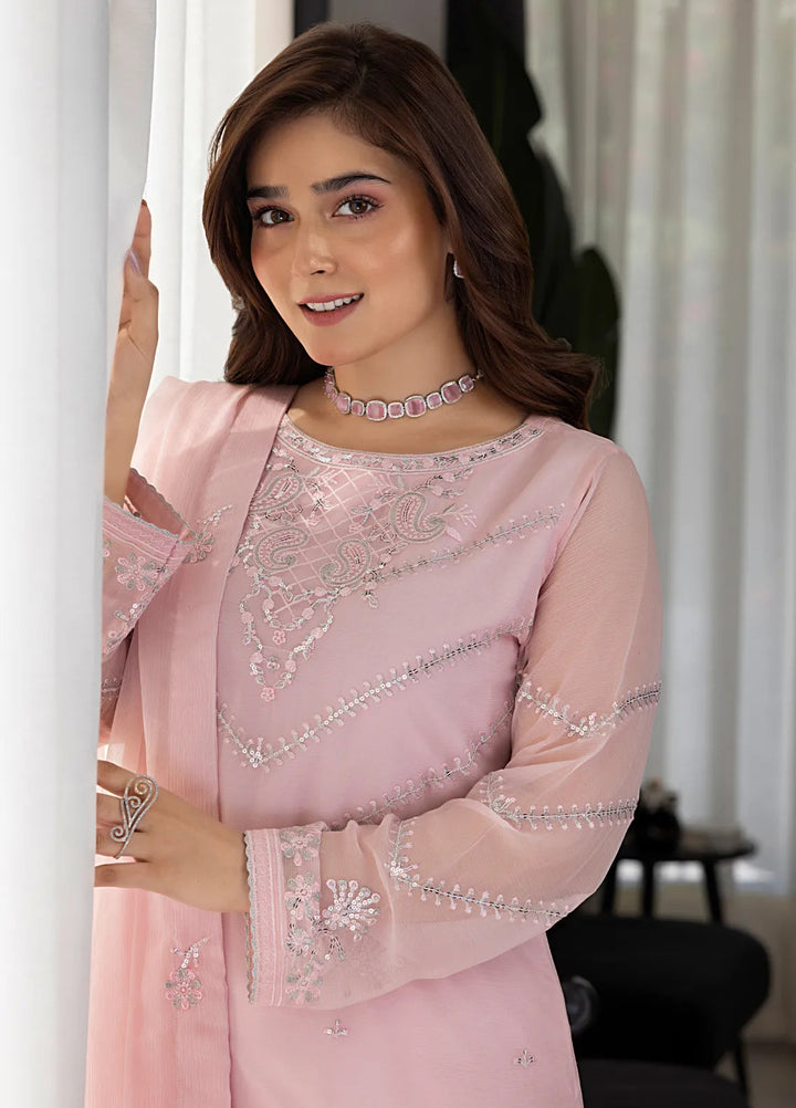 Shamooz Pret Embroidered Chiffon 3 Piece Suit Primrose SEM-0743