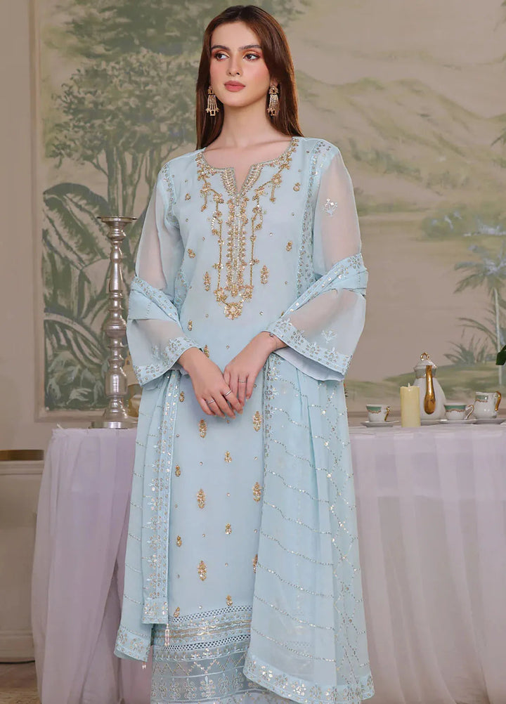 Shamooz Pret Embroidered Chiffon 3 Piece Suit Rubab Sem-0721