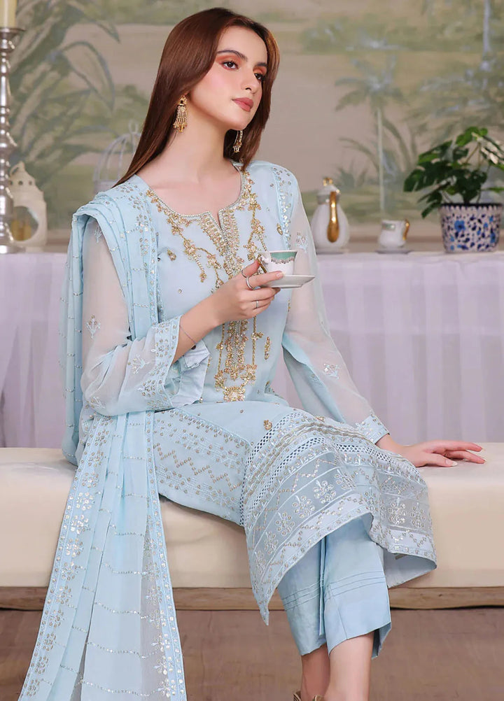 Shamooz Pret Embroidered Chiffon 3 Piece Suit Rubab Sem-0721