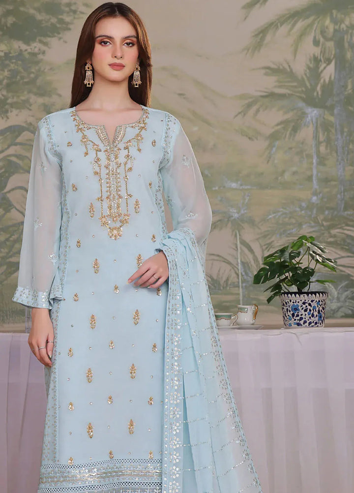 Shamooz Pret Embroidered Chiffon 3 Piece Suit Rubab Sem-0721
