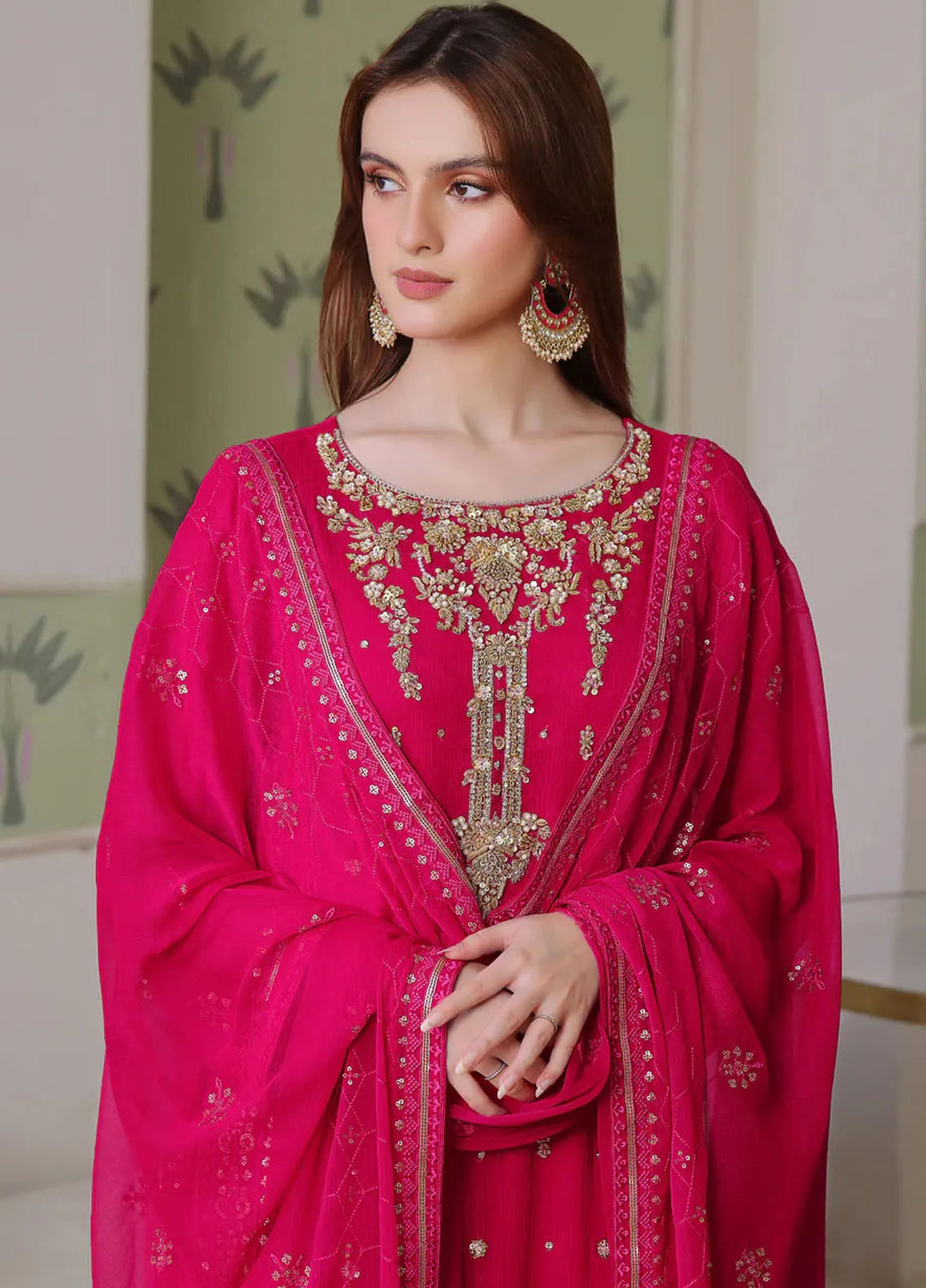 Shamooz Pret Embroidered Chiffon 3 Piece Suit Selin Sem-0726