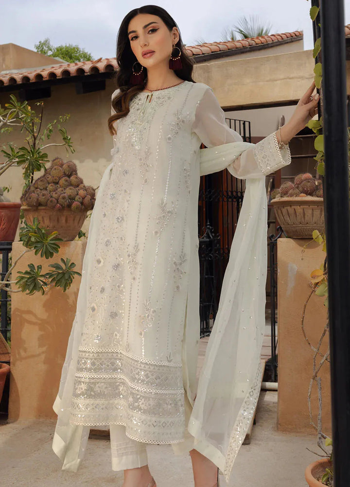 Shamooz Pret Embroidered Chiffon 3 Piece Suit SEM-0682 Turquoise