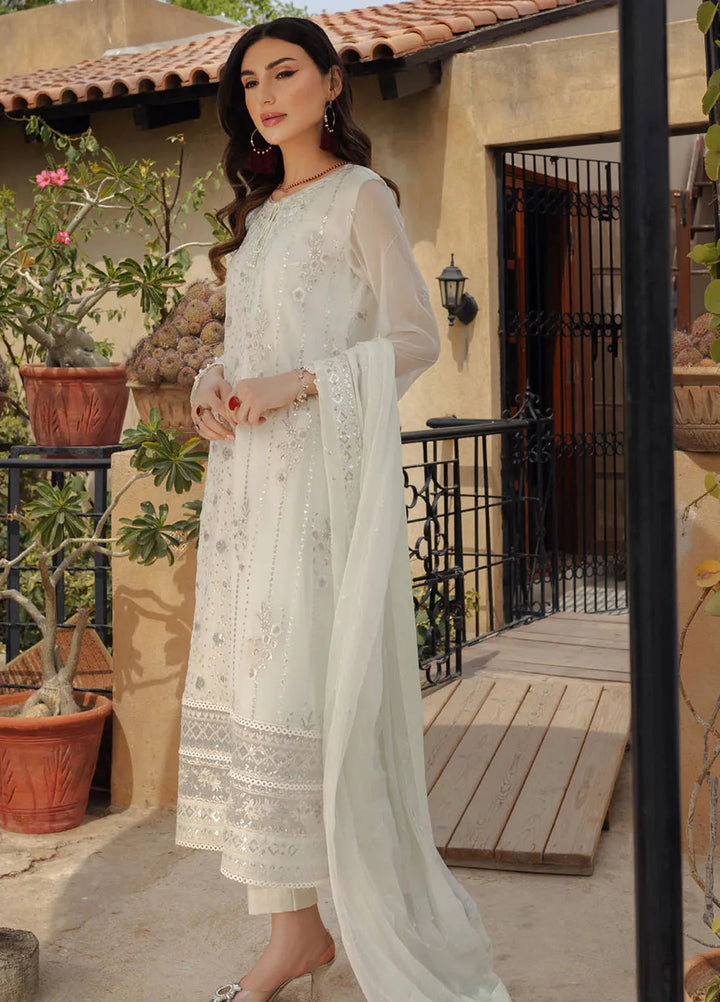 Shamooz Pret Embroidered Chiffon 3 Piece Suit SEM-0682 Turquoise