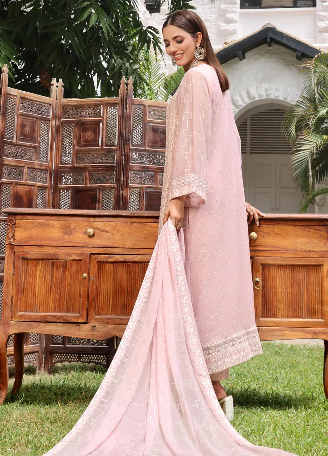 Shamooz Pret Embroidered Chiffon 3 Piece Suit SEM-0703 Coraline