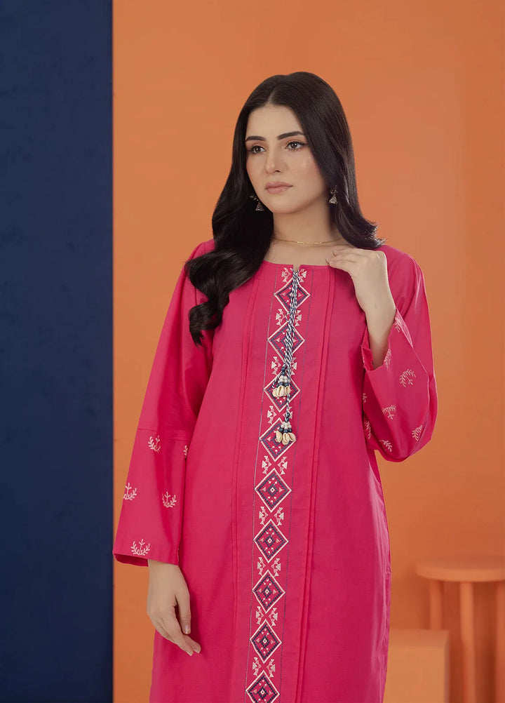 Shamooz Pret Embroidered Cotton 2 Piece Suit SC-027 Hot Pink
