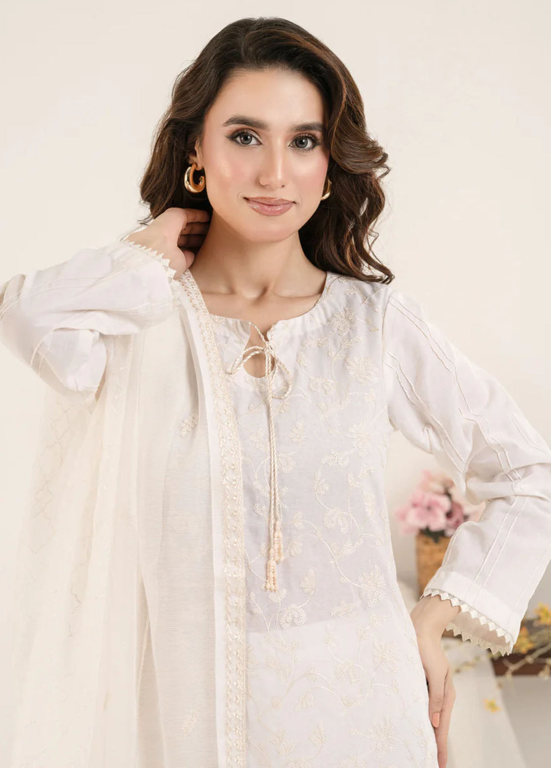 Shamooz Pret Embroidered Cotton 3 Piece Suit SE-024