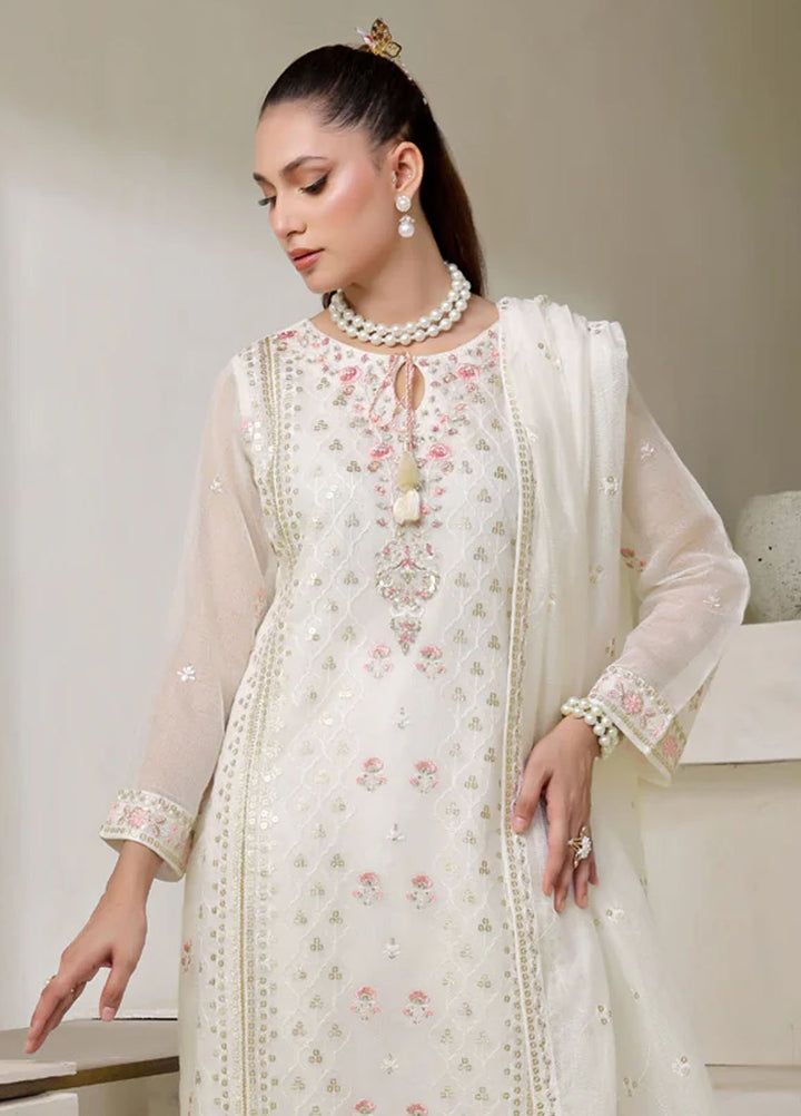 Shamooz Pret Embroidered Cotton Net 3 Piece Suit SE-010 Jasmine