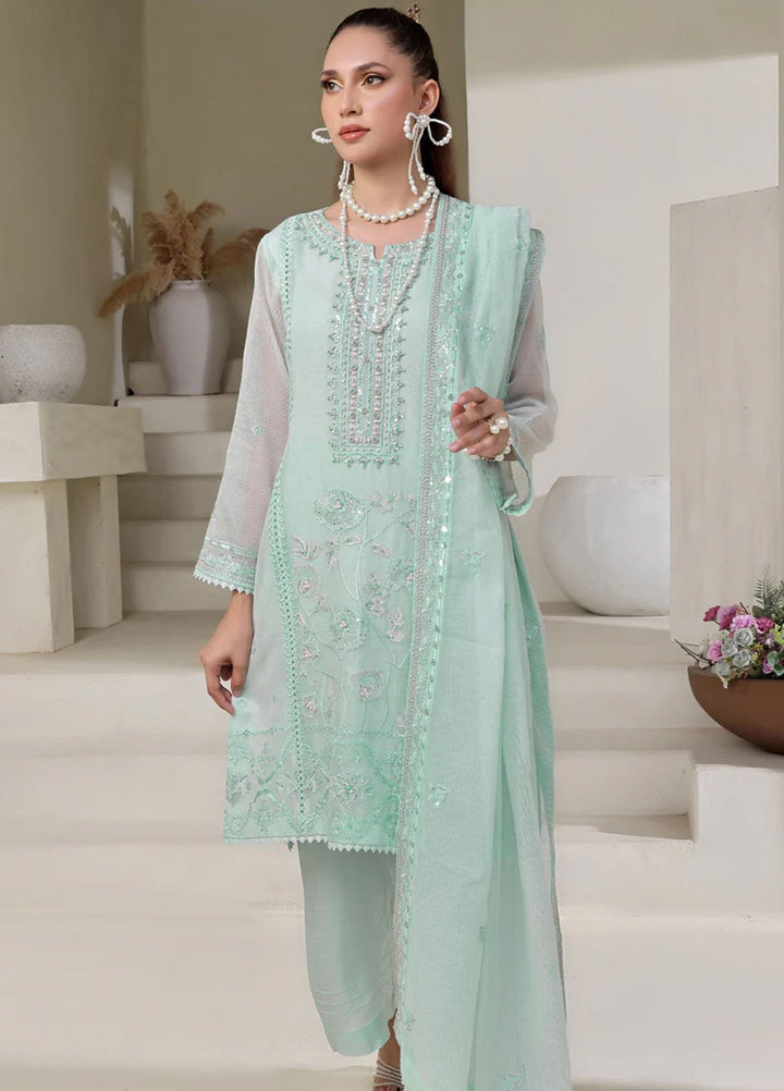 Shamooz Pret Embroidered Cotton Net 3 Piece Suit SE-011 Breeze
