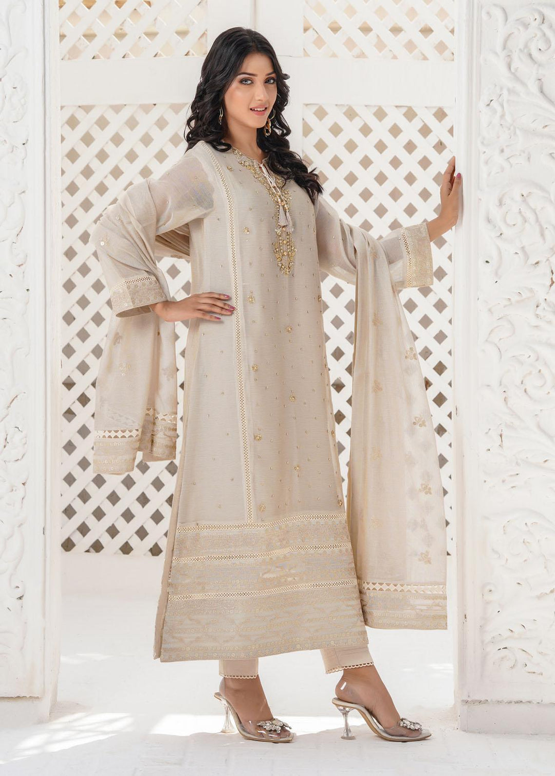 Shamooz Luxury Pret  Missouri 3 Piece Suit SHM22RW SEM-0359
