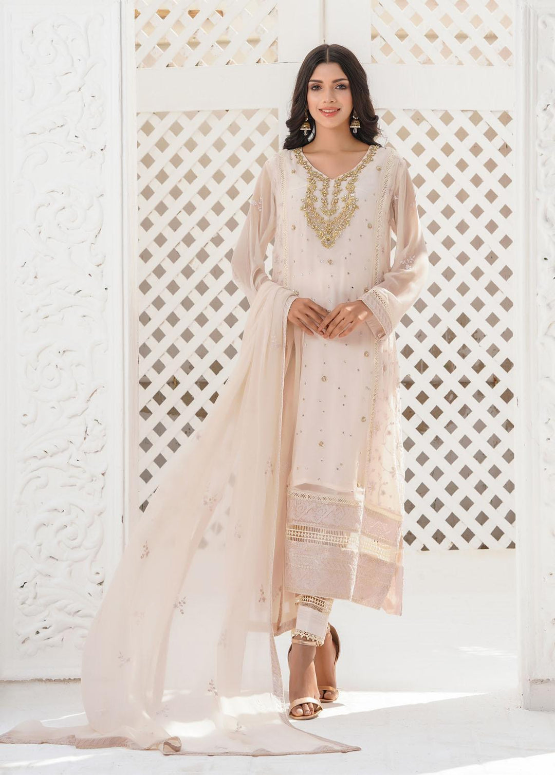 Shamooz Luxury Pret  Chiffon 3 Piece Suit SHM22RW SEM-0360