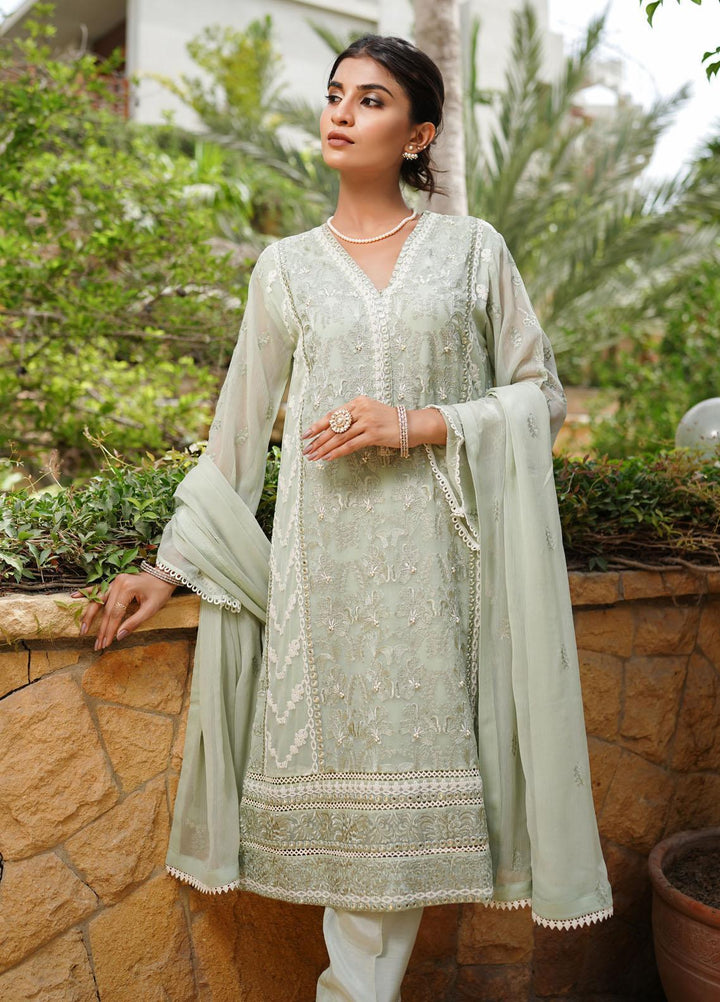 Shamooz Luxury Pret  Chiffon 3 Piece Suit SHM22RW SEM-0309 Lime