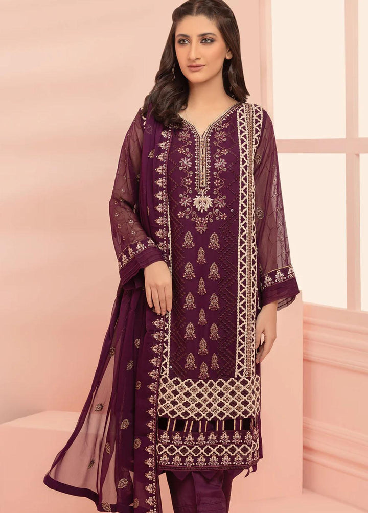 Shamooz Pret Embroidered Chiffon 3 Piece Suit SEM-0484