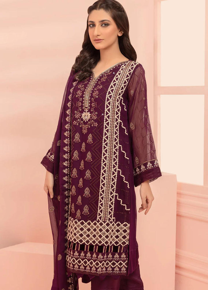 Shamooz Pret Embroidered Chiffon 3 Piece Suit SEM-0484