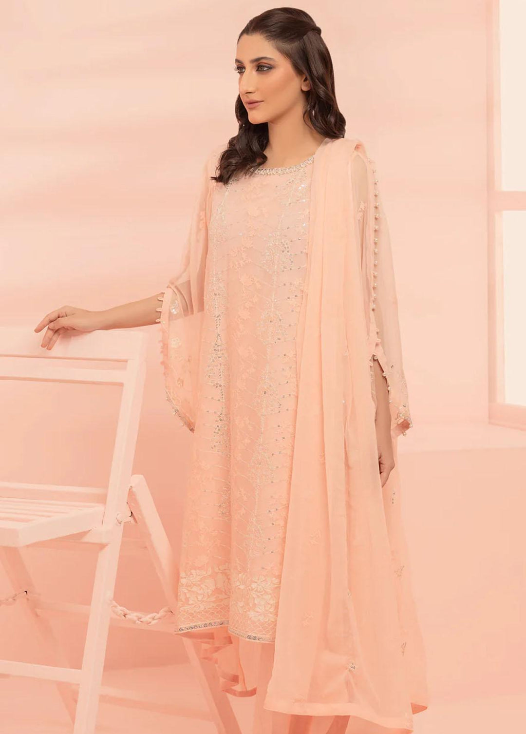 Shamooz Pret Embroidered Chiffon 3 Piece Suit SEM-0486