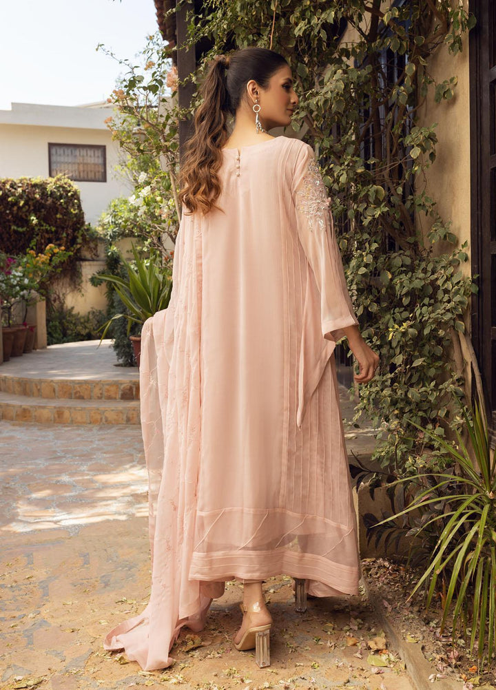 Shamooz Luxury Pret  Chiffon 3 Piece Dress SEM-0424 Soft Pink