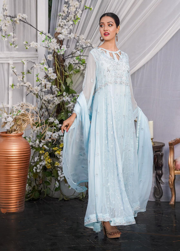 Shamooz Embroidered Chiffon Suits Unstitched 3 Piece SHM22W SU-035 - Winter Collection