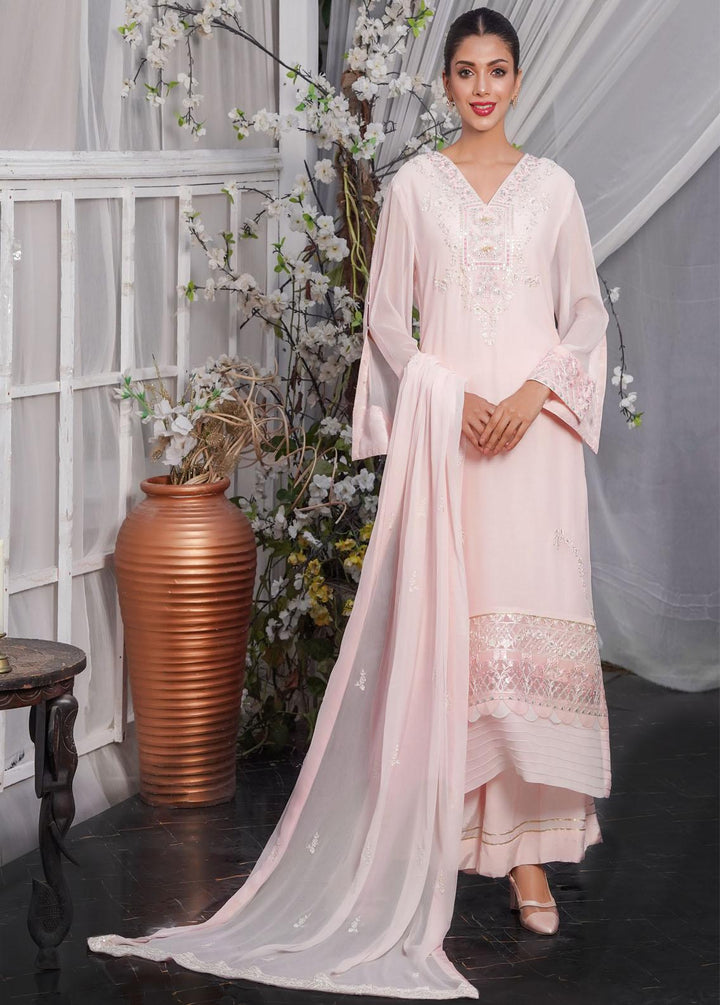 Shamooz Embroidered Chiffon Suits Unstitched 3 Piece SHM22W SU-036 - Winter Collection