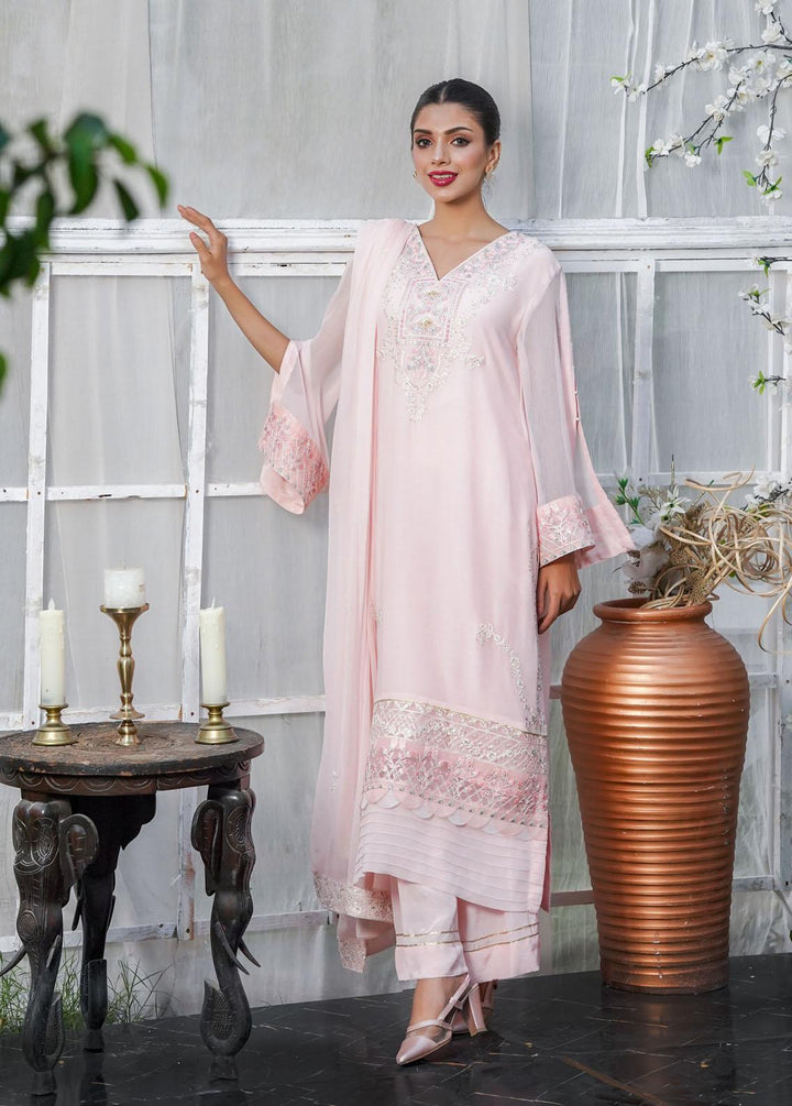 Shamooz Embroidered Chiffon Suits Unstitched 3 Piece SHM22W SU-036 - Winter Collection