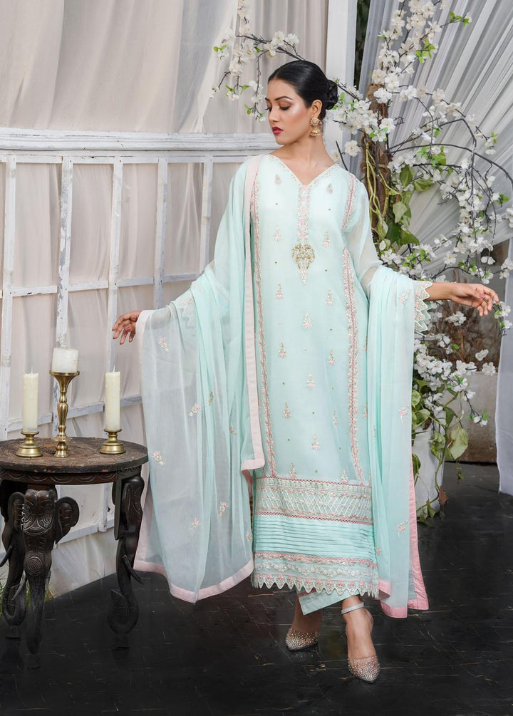 Shamooz Embroidered Chiffon Suits Unstitched 3 Piece SHM22W SU-037 - Winter Collection