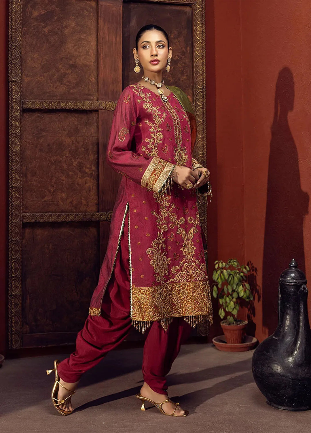 Shan e Festive by Salitex Embroidered 0 Suits Unstitched 3 Piece SUNW6JI017UT - Festive Collection