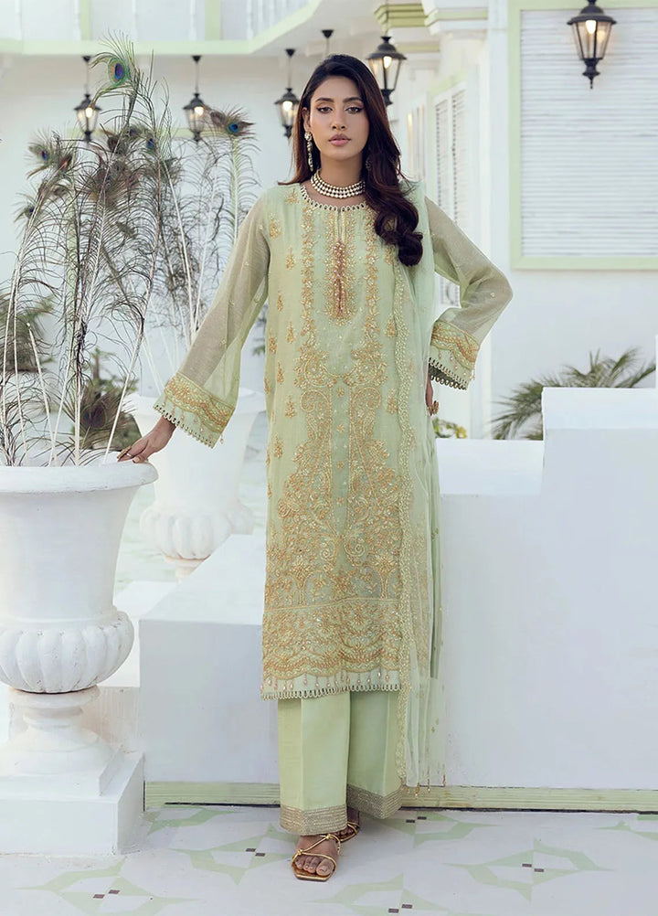Shan e Festive by Salitex Embroidered Cotton Net Suits Unstitched 3 Piece SUNW6NO001UT - Festive Collection