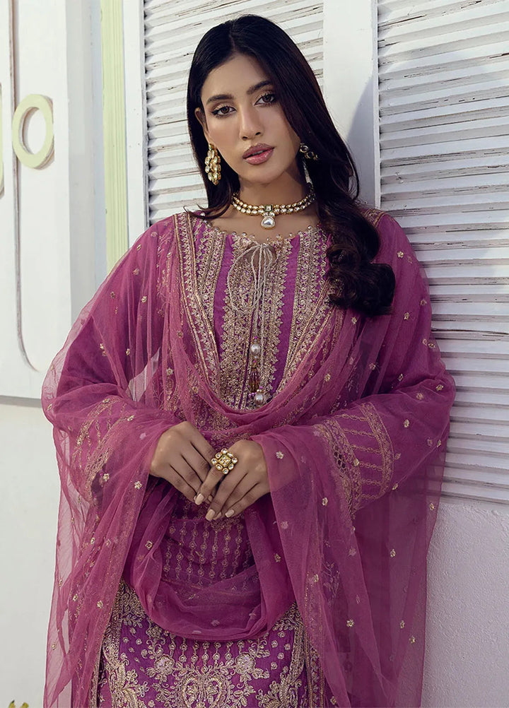 Shan e Festive by Salitex Embroidered Cotton Net Suits Unstitched 3 Piece SUNW6NO004UT - Festive Collection