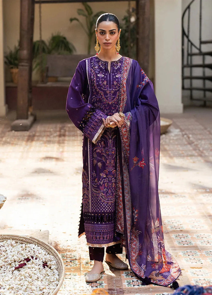 Shan e Festive by Salitex Embroidered Cotton Net Suits Unstitched 3 Piece SUNW6NO031UT - Festive Collection