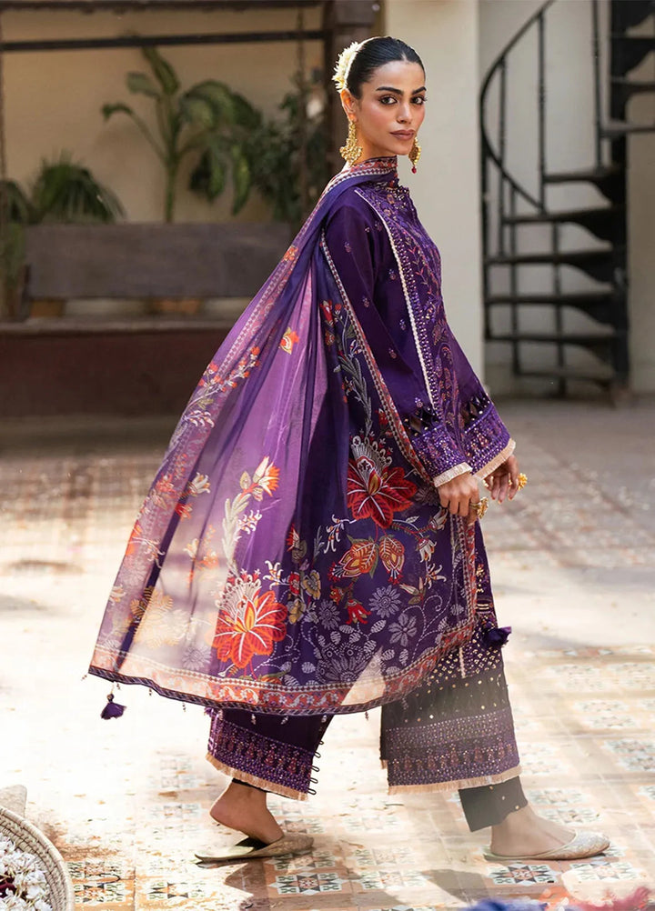 Shan e Festive by Salitex Embroidered Cotton Net Suits Unstitched 3 Piece SUNW6NO031UT - Festive Collection