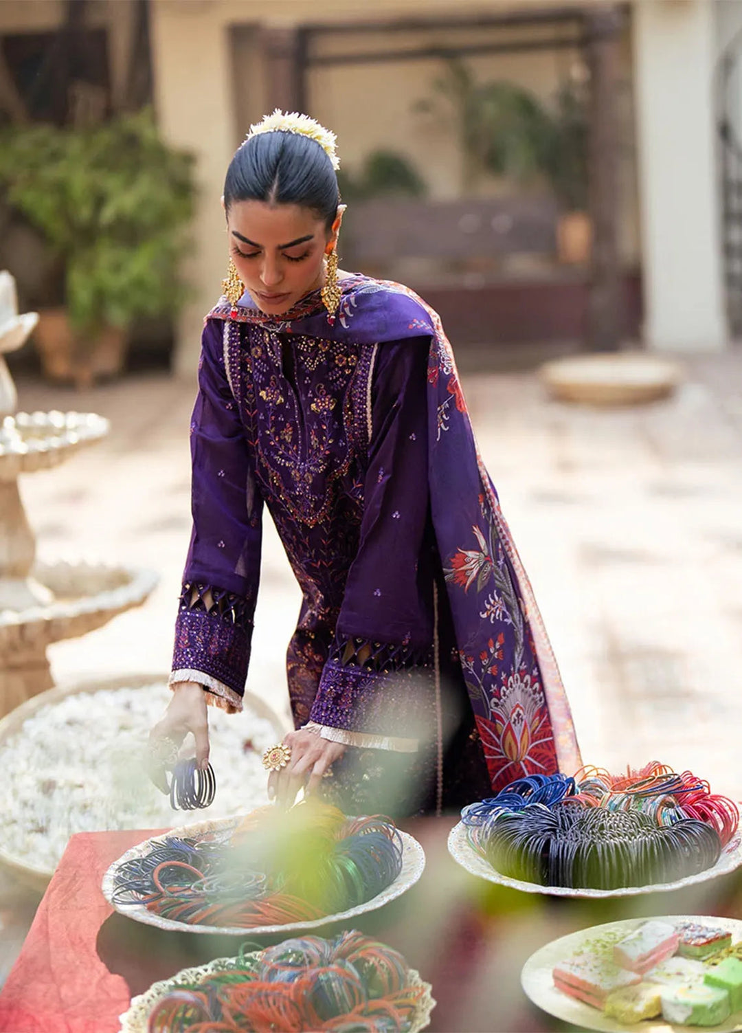 Shan e Festive by Salitex Embroidered Cotton Net Suits Unstitched 3 Piece SUNW6NO031UT - Festive Collection