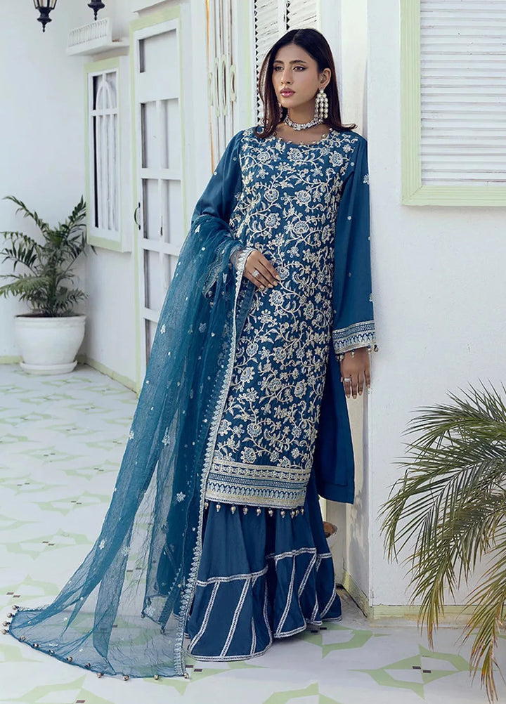 Shan e Festive by Salitex Embroidered Cotton Silk Suits Unstitched 3 Piece SUNW6NO002UT - Festive Collection