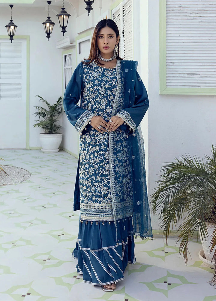 Shan e Festive by Salitex Embroidered Cotton Silk Suits Unstitched 3 Piece SUNW6NO002UT - Festive Collection