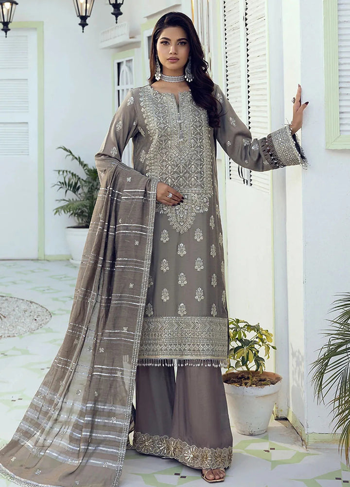 Shan e Festive by Salitex Embroidered Cotton Silk Suits Unstitched 3 Piece SUNW6NO009UT - Festive Collection