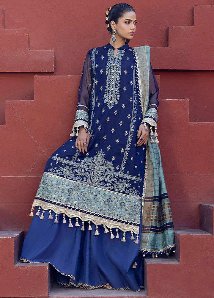 Shan e Festive by Salitex Embroidered Khaddi Net Suits Unstitched 3 Piece SUNW6JI018UT - Festive Collection