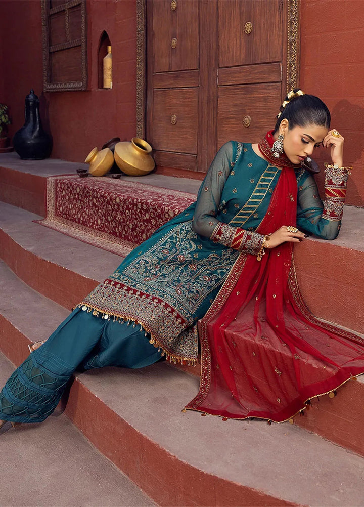 Shan e Festive by Salitex Embroidered Khaddi Net Suits Unstitched 3 Piece SUNW6JI021UT - Festive Collection