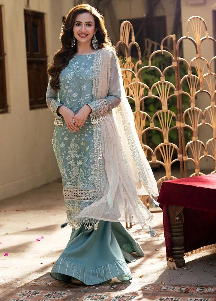 Shan e Festive by Salitex Embroidered Khaddi Net Suits Unstitched 3 Piece SUNW6JI043UT - Festive Collection