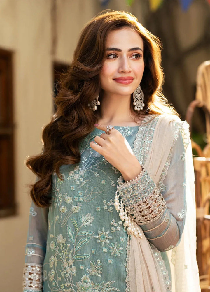 Shan e Festive by Salitex Embroidered Khaddi Net Suits Unstitched 3 Piece SUNW6JI043UT - Festive Collection