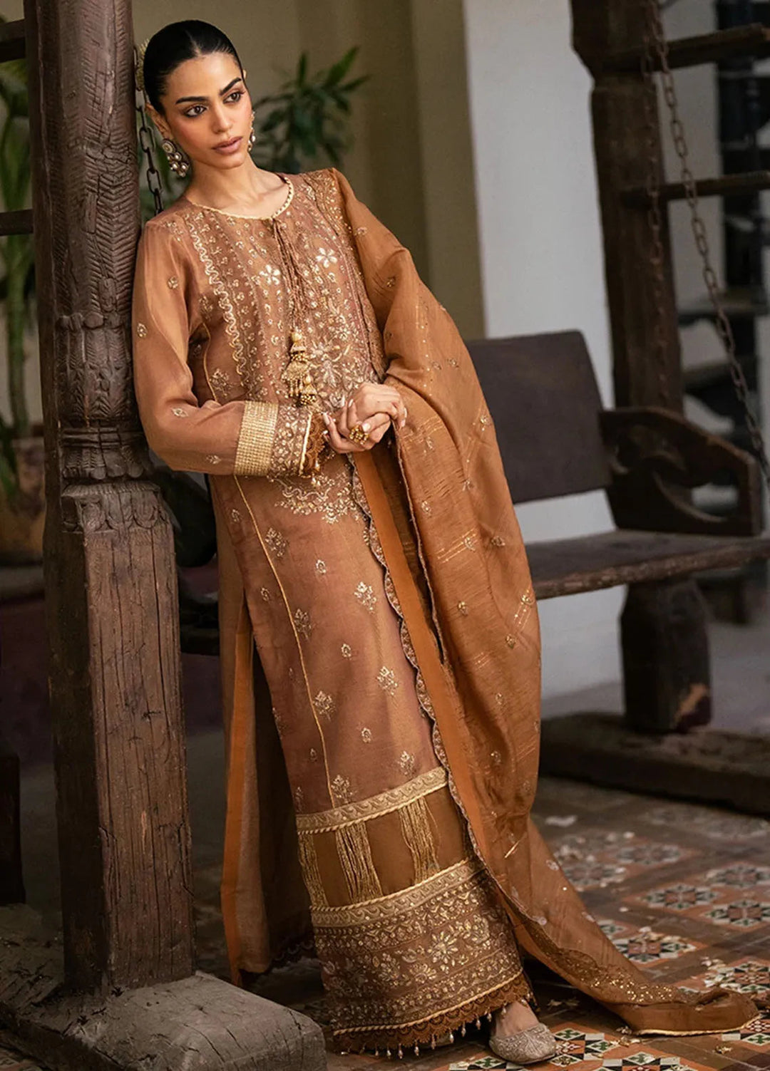 Shan e Festive by Salitex Embroidered Khaddi Net Suits Unstitched 3 Piece SUNW6JI044UT - Festive Collection