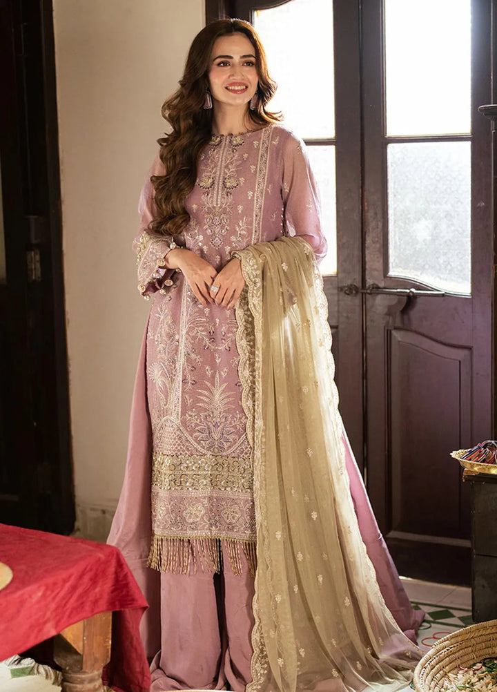 Shan e Festive by Salitex Embroidered Khaddi Net Suits Unstitched 3 Piece SUNW6JI047UT - Festive Collection