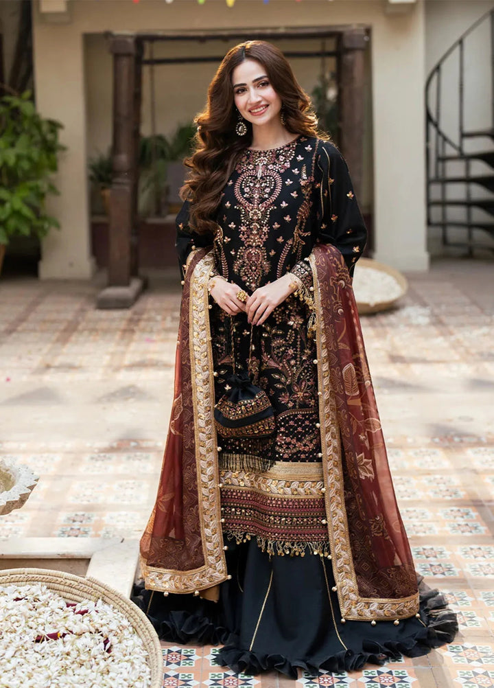 Shan e Festive by Salitex Embroidered Khaddi Net Suits Unstitched 3 Piece SUNW6NO025UT - Festive Collection